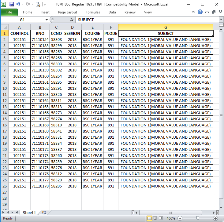 OMR Input Data Integration